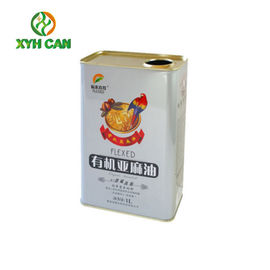Tin Cans for Olive Oil Recyclable Metal Rectangular Tins With Lids Custom Outer Packing