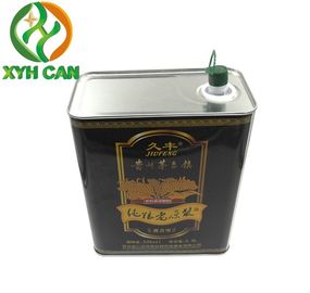 Tin Cans for 5L Olive Oil Rectangle Tin Cans Food Grade Custom Logo ROHS Certification