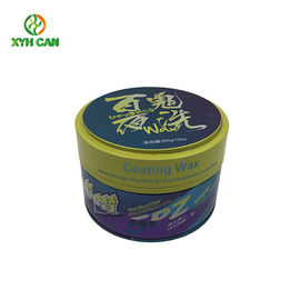 Wax Tin Can 268g Flat Tin Container 0.21mm Tinplate For Car Wax Packaging