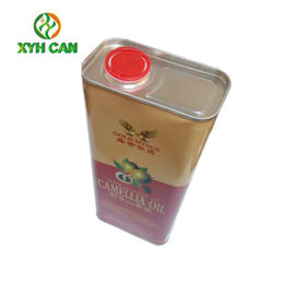 Rectangular Tin Containers For Oliver Oil Packaging with Easy Open End