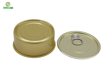 2 Piece Can No Printing Eco-Friendly 100g Tuna Fish Round Tin Containers