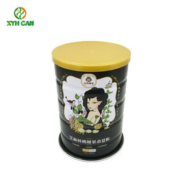 Safety Food Grade Tin Containers 900g Round Empty Metal Tin Can Packaging For Milk Powder