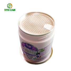 Food Safe Milk Powder Tin Can CMYK Offset Printing Outside With Screw Lid