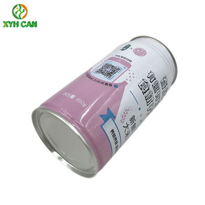 Food Grade 250ml Milk Beverage Round Tin Can 0.23mm Tinplate