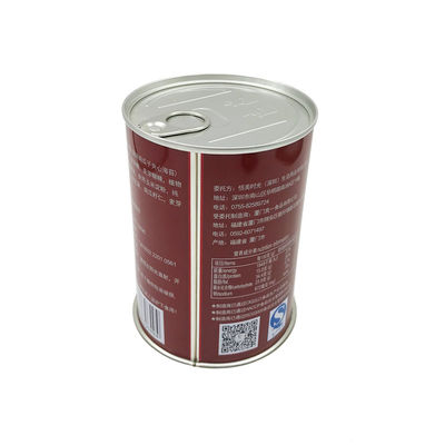 PMS 500g 0.25mm Tinplate Round Metal Can For Snack Seeweed