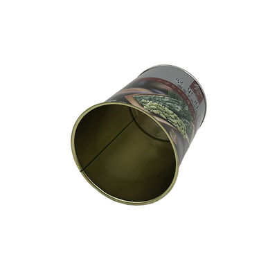 PMS 500g 0.25mm Tinplate Round Metal Can For Snack Seeweed