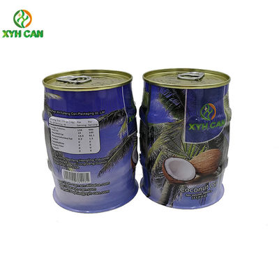 FDA CMYK Printing 400ML Expansion Metal Cans For Coconut Oil packing