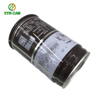 CMYK 4C Printing Round Tin Boxes For 250g Coffee Beans