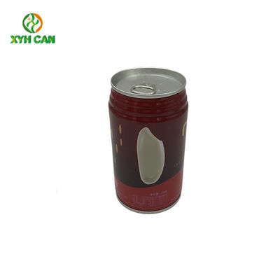 0.22mm Thickness Food Grade Tin Boxes for 300ML Beverage Drinks CMYK Removed Lid