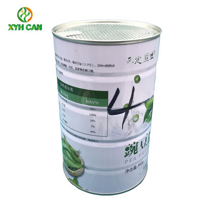 Tin Cans for 1KG Milk Powder Tinplate Milk Powder Jars CMYK With 4 Big Rolling Ribs