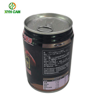 Round Tin Cans for 240ml Beverage 0.19mm Thickness CMYK Printing Custom Logo