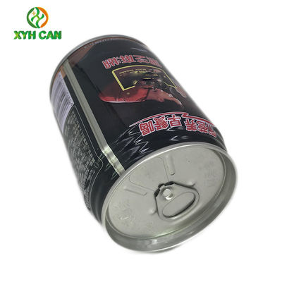 Round Tin Cans for 240ml Beverage 0.19mm Thickness CMYK Printing Custom Logo