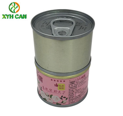 Metal Food Tin Cans for 60g 100g Beef Sauce Mini Custom Size for Restaurant