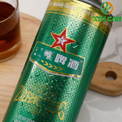 Beer Tin Cans 0.21mm Thickness Customized Design CMYK Round Tin Cans for 1L Beer