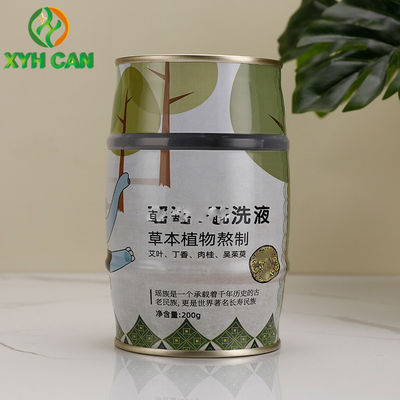 Tin Gift Boxes 0.21mm Thickness Special-shaped Cans CMYK 4C For 200g Baby Bath Foam