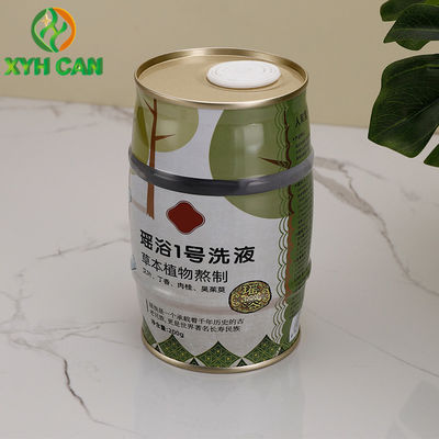 Tin Gift Boxes 0.21mm Thickness Special-shaped Cans CMYK 4C For 200g Baby Bath Foam