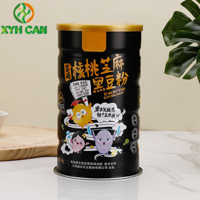 CMYK Milk Powder Tin Boxes for 600g powder 0.22mm Thickness For Walnut Sesame 4C