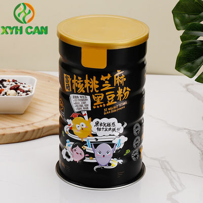 CMYK Milk Powder Tin Boxes for 600g powder 0.22mm Thickness For Walnut Sesame 4C