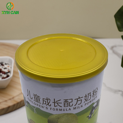 Thick 0.23mm Milk Powder Tin Can Polishing Painting Offset Round