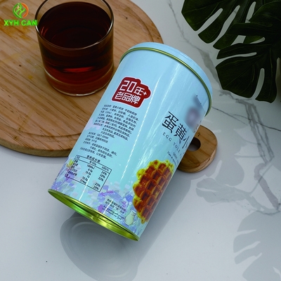 Coffee Beans Food Tin Can PMS Printing Offset Polishing For Pancakes Snacks