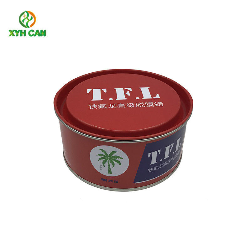 Wax Tin Can Recyclable Box Latas Wax Tin 250ml-500ml CMYK Off Set Printing