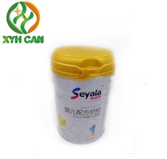 Round Shape Tin Cans for 800g Milk Powder Metal Tin Packaging For Infant Formula with High Cap