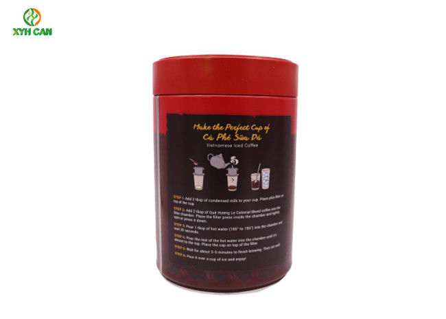 Coffee Tin Can Multifunction for Coffee Powder with Matting CMYK Printing